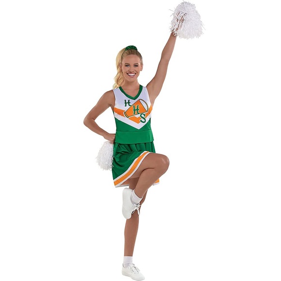 Netflix Stranger Things Green Cheerleader Costume - Picture 2 of 8